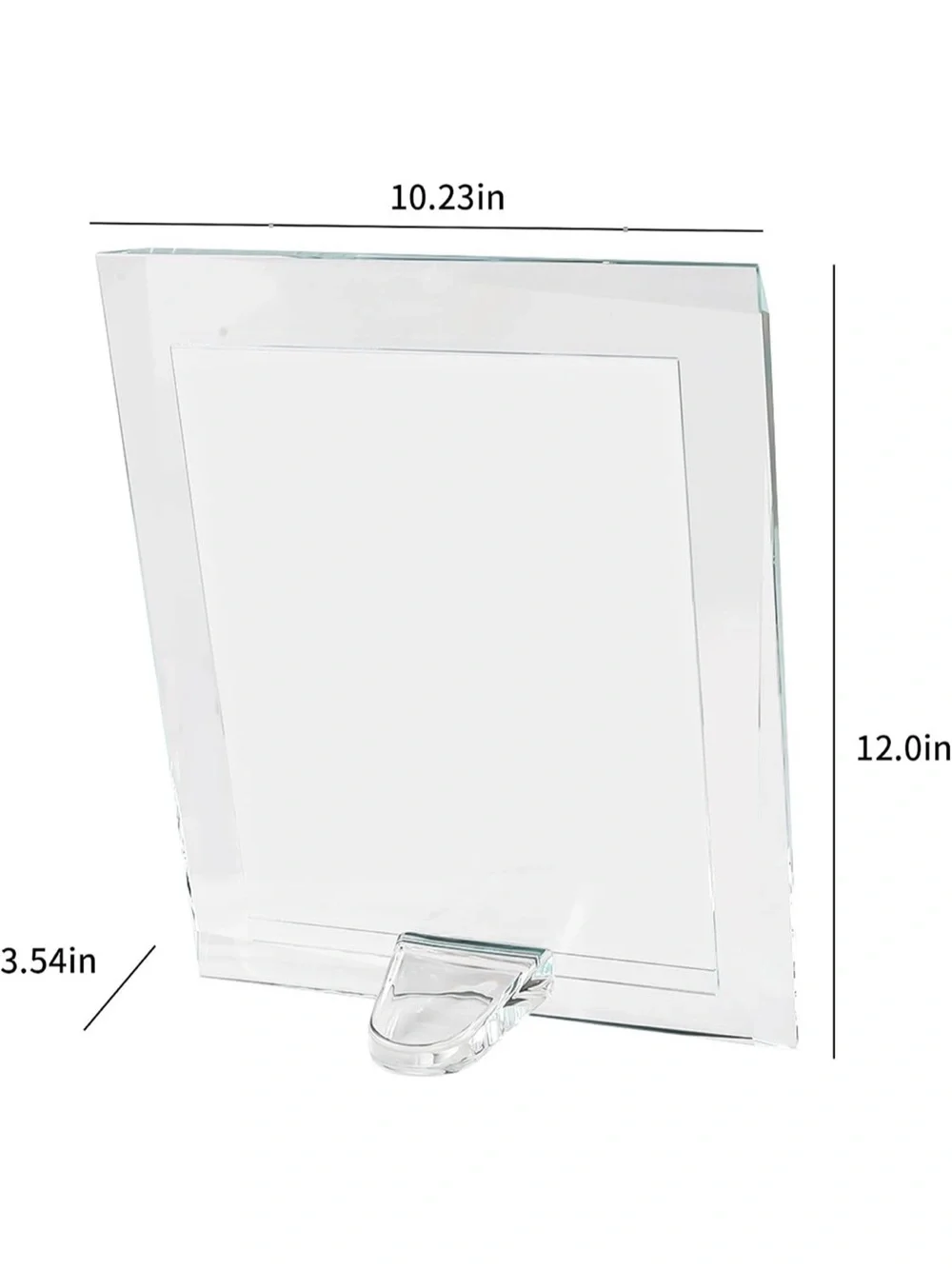 8” x 10” Crystal Clear Picture Frame, Gift Decor - New/Open Box